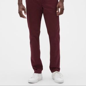 Stylish Plum Gap Khakis size 33/32